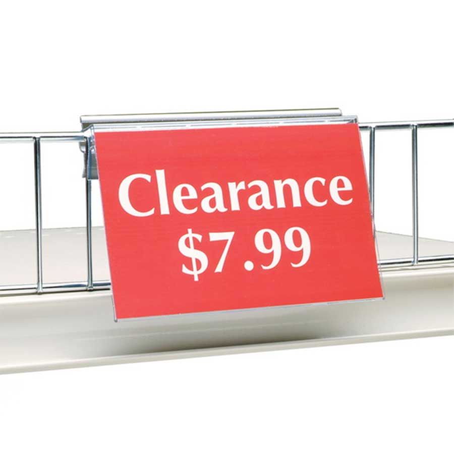 Sightline Display Multi Mount Covered Face Sign Holder, 50 Per Pack