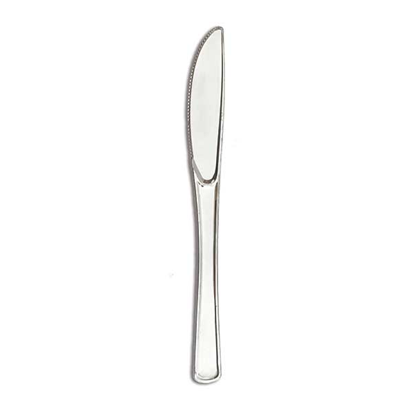 Northwest Enterprises Silver Heavy Weight Polystyrene Knife, 7.75 inch -- 600 per case