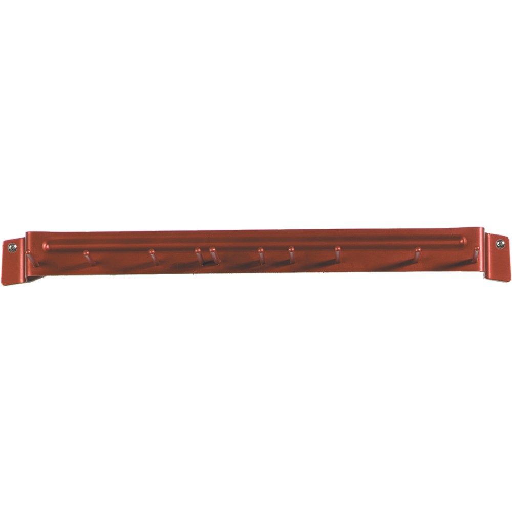 Carlisle Spectrum Red Aluminum Brush Rack, 17 Inch Long