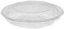 Pactiv Clear Recyclable Plastic Round Take Out Swirl Bowl with Lid, 40 Ounce Capacity -- 100 per case