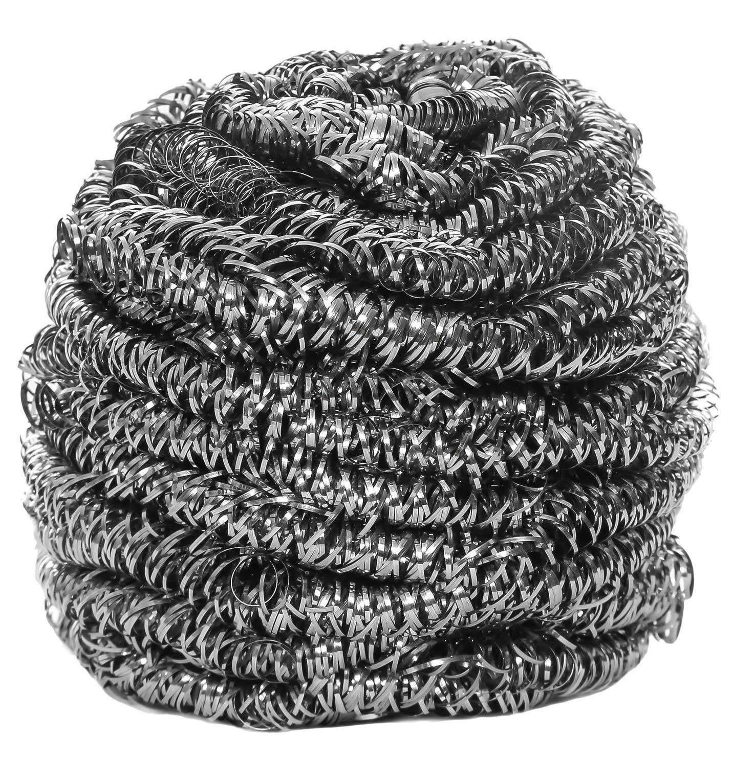 KingSeal Individually Wrapped Stainless Steel Scrubber -- 72 per case.