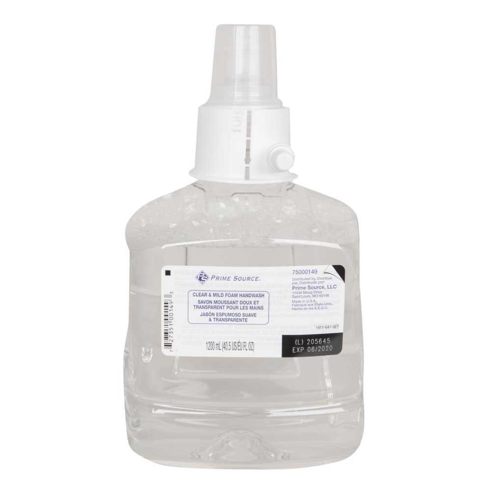 Prime Source Clear And Mild Foam Hand Wash, 1200 Ml -- 2 Per Case