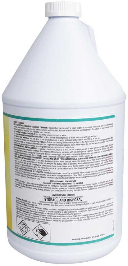 Prime Source Yellow Lemon Clear Disinfectant Virucide Cleaner, 1 Gallon -- 4 Per Case
