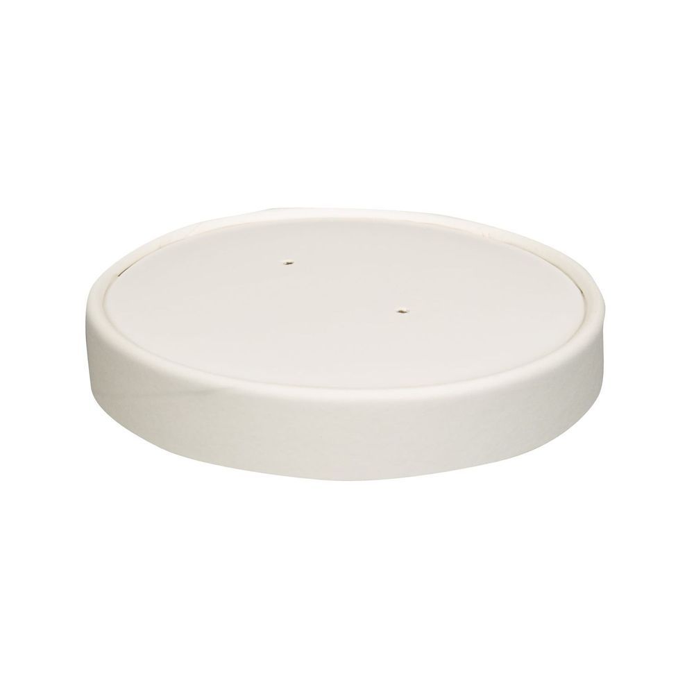 Prime Source White Cylindrical Hot Cold Paper Food Container, 16 Ounce Capacity -- 500 Per Case