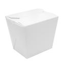 Prime Source White Paper Rectangular Asian Food Pail, 16 Ounce Capacity -- 400 per case
