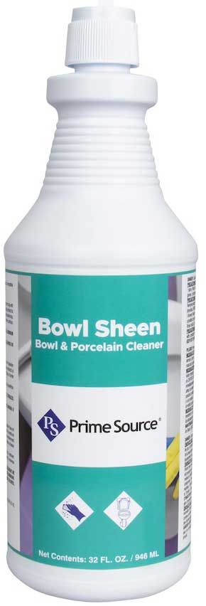 Prime Source Bowl Sheen Low Acid Bowl Cleaner, 32 Ounce -- 12 Per Case