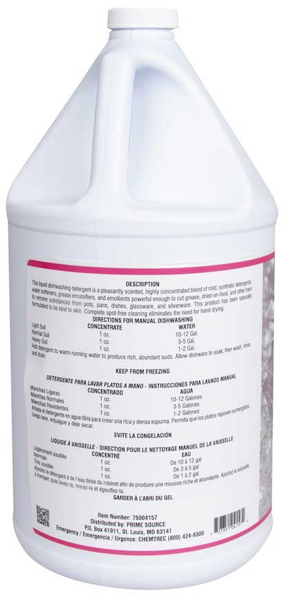 Midlab Prime Source Green Herbal Bouquet Excel Dishwash, 1 Gallon -- 4 per case
