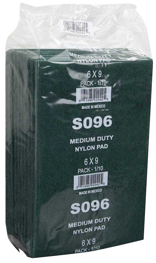 Prime Source Green Medium Duty Scouring Pad, 6 x 9 inch -- 60 per case