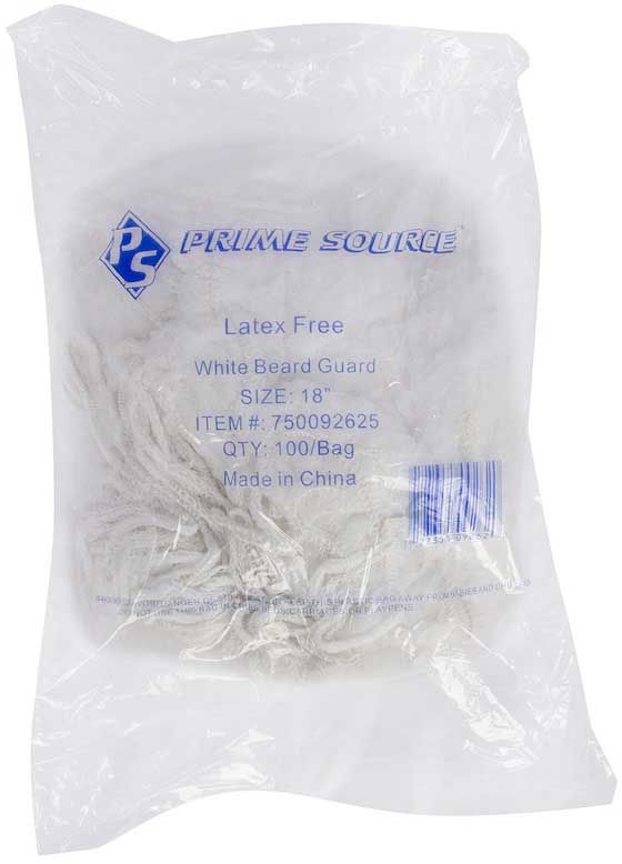 Prime Source Polypropylene White Beard Guard, 18 Inch -- 100 Per Case