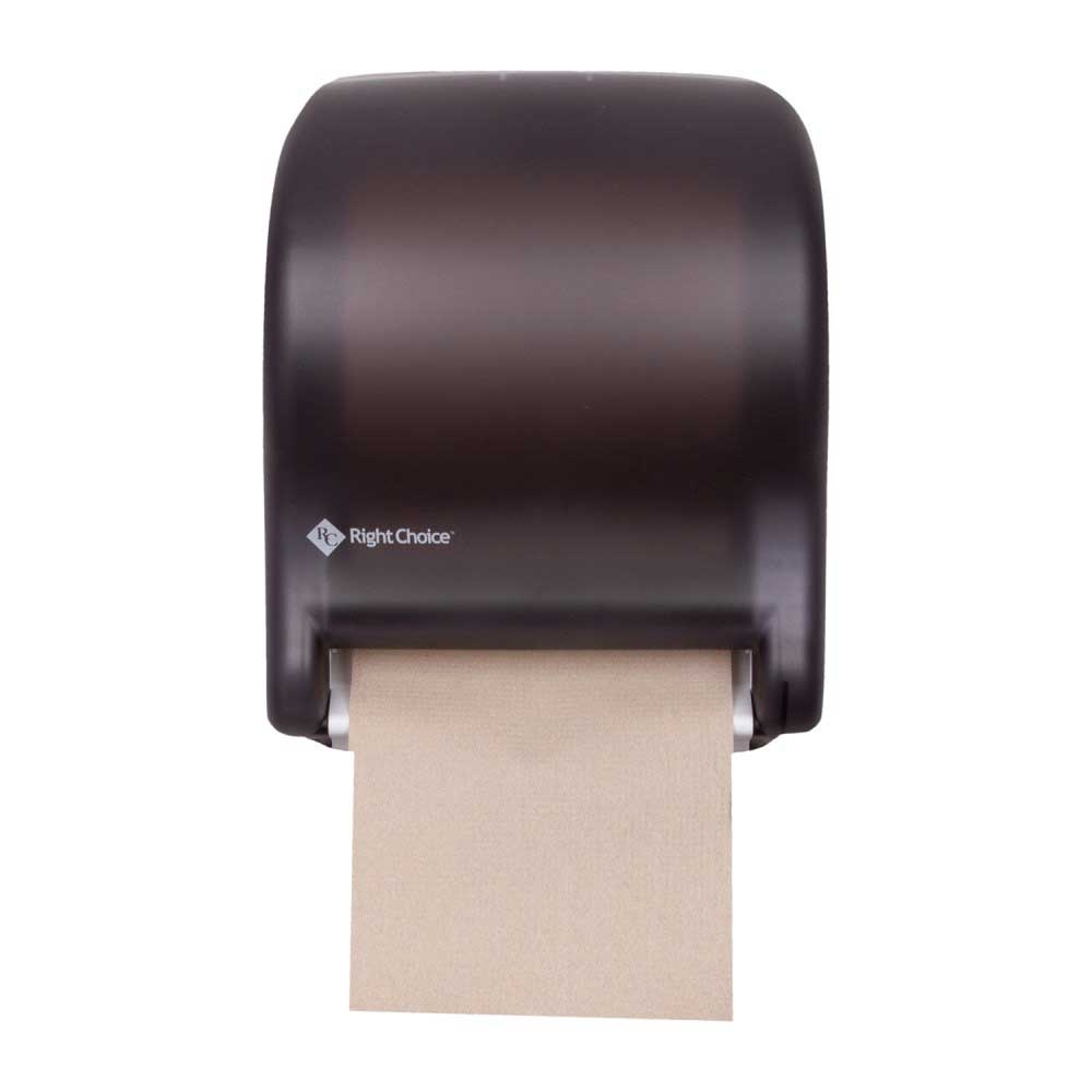 Right Choice Compact Black Electronic Touchless Roll Towel Dispenser, 14.4 — 11.75 — 9.13 Inch