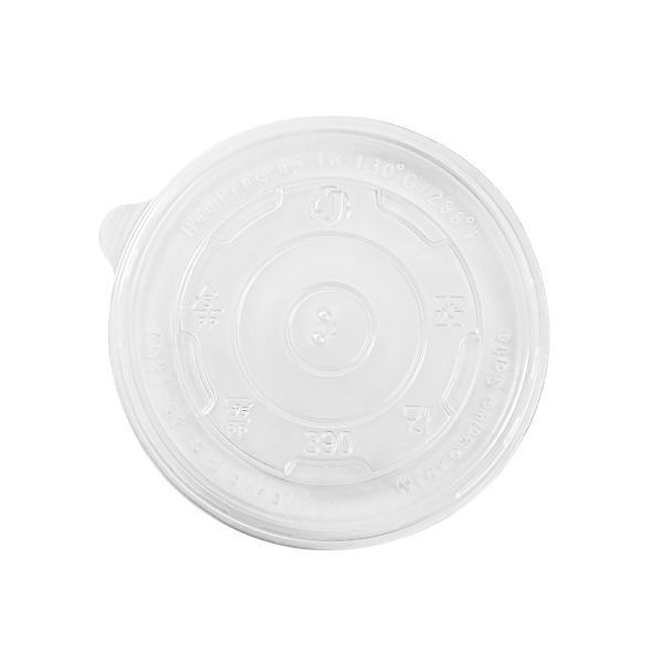 Karat Polypropylene Flat Lid for 12 Ounce Food Container -- 1000 per case.