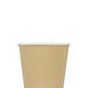 Karat Kraft Ripple Paper Hot Cup, 10 Ounce -- 500 per case.