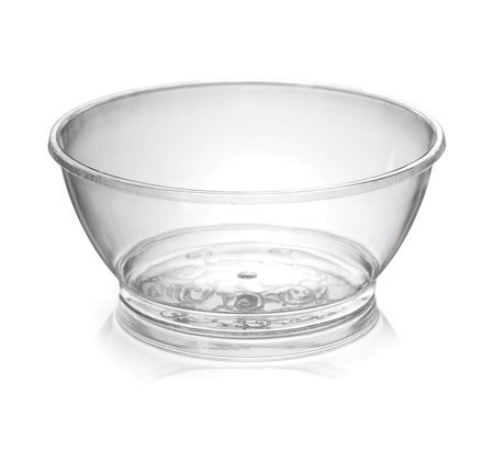 Fineline Settings Savvi Serve Plastic Clear Bowl, 6 Ounce Capacity -- 240 per case
