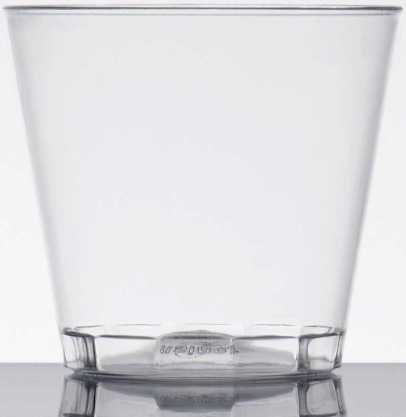 Fineline Quenchers Plastic Clear Shot Glass, 1 Ounce -- 2500 Per Case