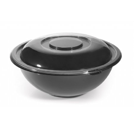 Fineline Settings Super Bowl Black PETE Salad Bowl, 160 Ounce -- 25 per case