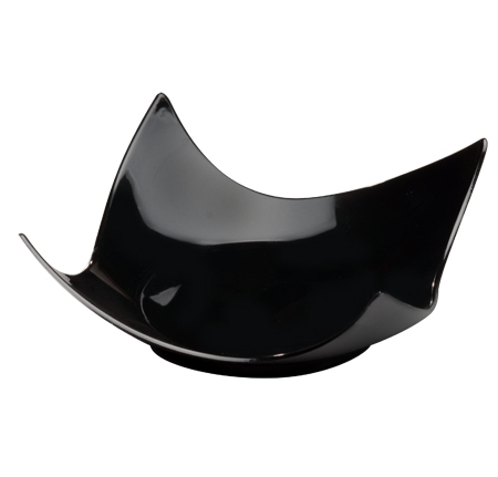Fineline Settings Tiny Temptations Black Plastic Tiny Tortes, 2.75 x 2.75 inch -- 200 per case