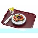 Cambro Camwear Rectangular Dark Cranberry Non Skid Tray with Handles, 14 x 18 inch -- 12 per case