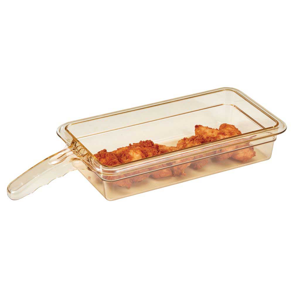 Cambro H-pan Amber High Heat Food Pan With Single Handle, 6 15?16 X 12 3/4 X 2 1/2 Inch -- 6 Per Case