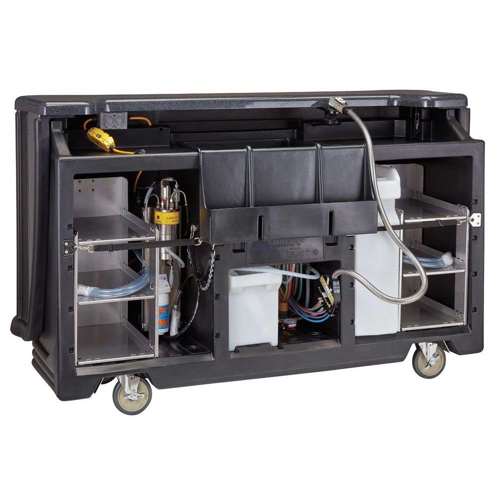 Cambro Cambars 730 Designer Style Chicago Large Portable Beverage Bar, 77 5/8 x 28 1/2 x 47 1/2 inch