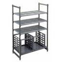 Cambro Camshelving Brushed Graphite Ultimate Sheet Pan Rack for Basics Plus Single Shelf, 20 1/2 x 24 1/8 x 20 1/4 inch