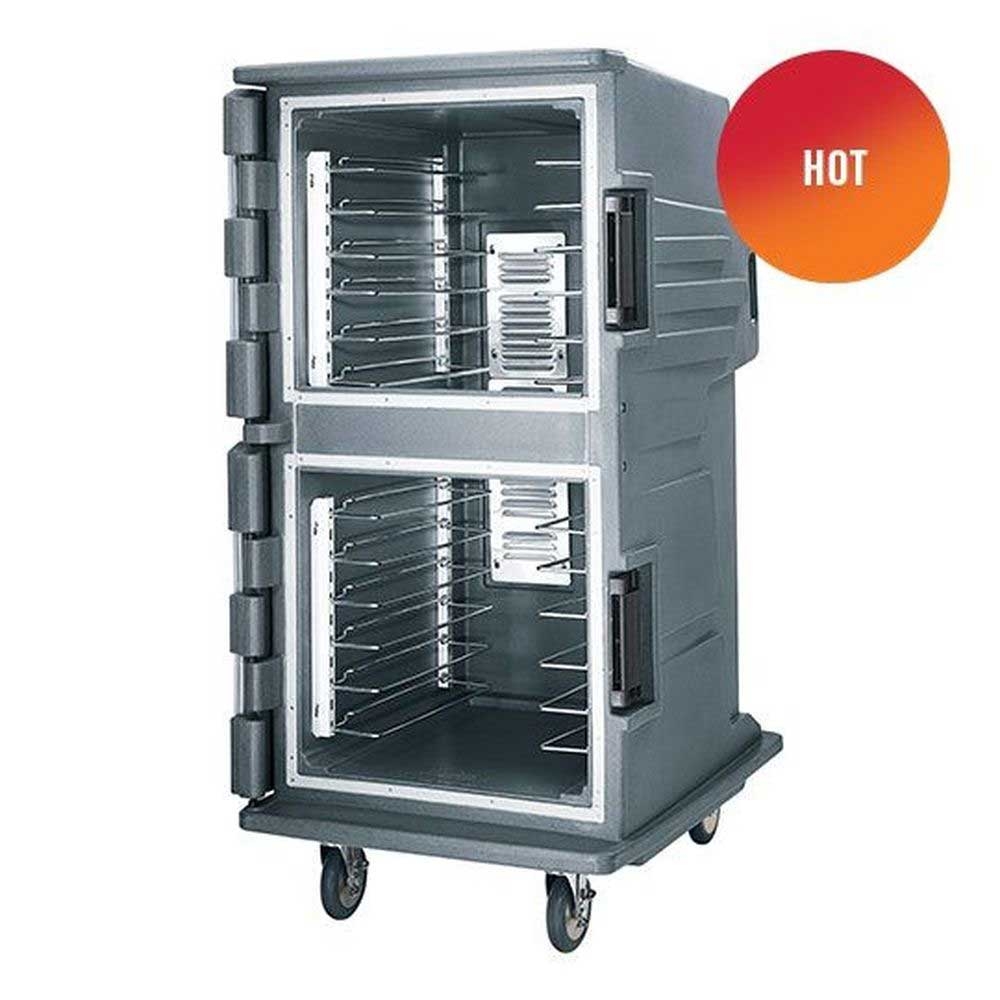 Cambro Camtherm Tall Profile Electric Insulated Granite Gray Hot Food Holding Cabinet with Security Package, 30 1/2 x 39 x 64 3/8 inch