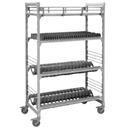 Cambro Premium Speckled Gray Multi Purpose D2 Drying and Storage Rack, 24 x 36 x 75 inch