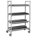 Cambro Premium Speckled Gray Multi Purpose D4 Drying and Storage Rack, 24 x 36 x 75 inch