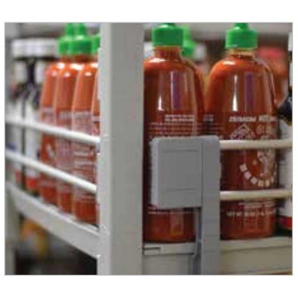 Cambro Camshelving Premium Soft Gray Single End Rail Kit, 14 inch Depth