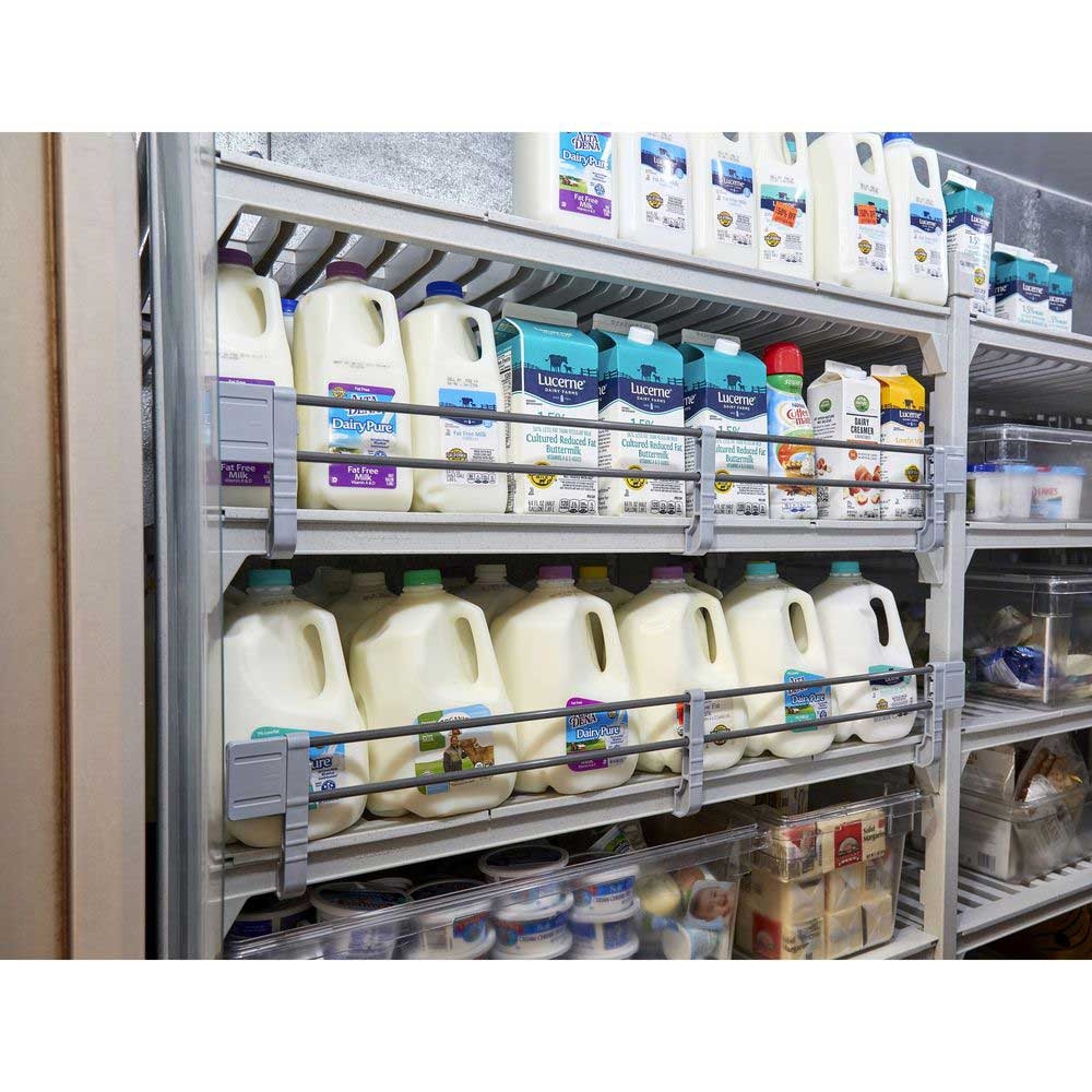 Cambro Camshelving Premium Soft Gray Single Side Rail Kit, 60 inch Length