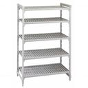 Cambro Camshelving Premium Speckled Gray 5 Vented Shelf Stationary Starter Unit, 21 x 24 x 84 inch