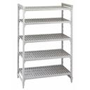 Cambro Camshelving Premium Speckled Gray 5 Vented Shelf Stationary Starter Unit, 21 x 54 x 72 inch