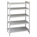 Cambro Camshelving Premium Speckled Gray 5 Vented Shelf Stationary Starter Unit, 24 x 72 x 84 inch
