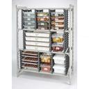 Cambro Camshelving Brushed Graphite Universal Storage Rack Add On Kit for 21 inch Deep Premium Shelving