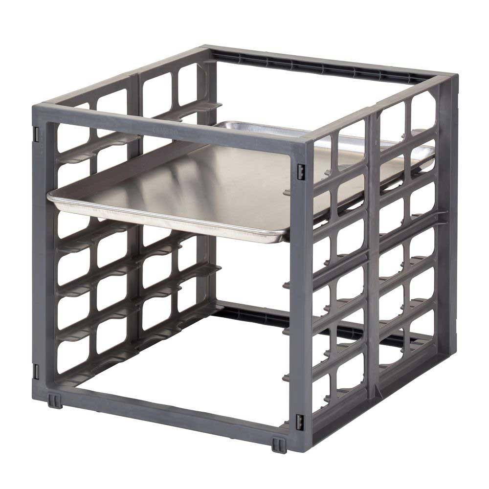 Cambro Camshelving Brushed Graphite Ultimate Sheet Pan Rack for Premium or Elements Single Shelf, 20 1/2 x 24 1/8 x 20 1/4 inch