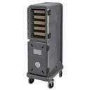 Cambro The Pro Cart Ultra Electric Insulated Charcoal Gray Hot/Cold Compartment Food Pan Carrier, 22 x 34 x 67 inch