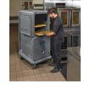 Cambro The Pro Cart Ultra Electric Insulated Charcoal Gray Hot/Cold Compartment Food Pan Carrier, 30 x 38 x 68 inch