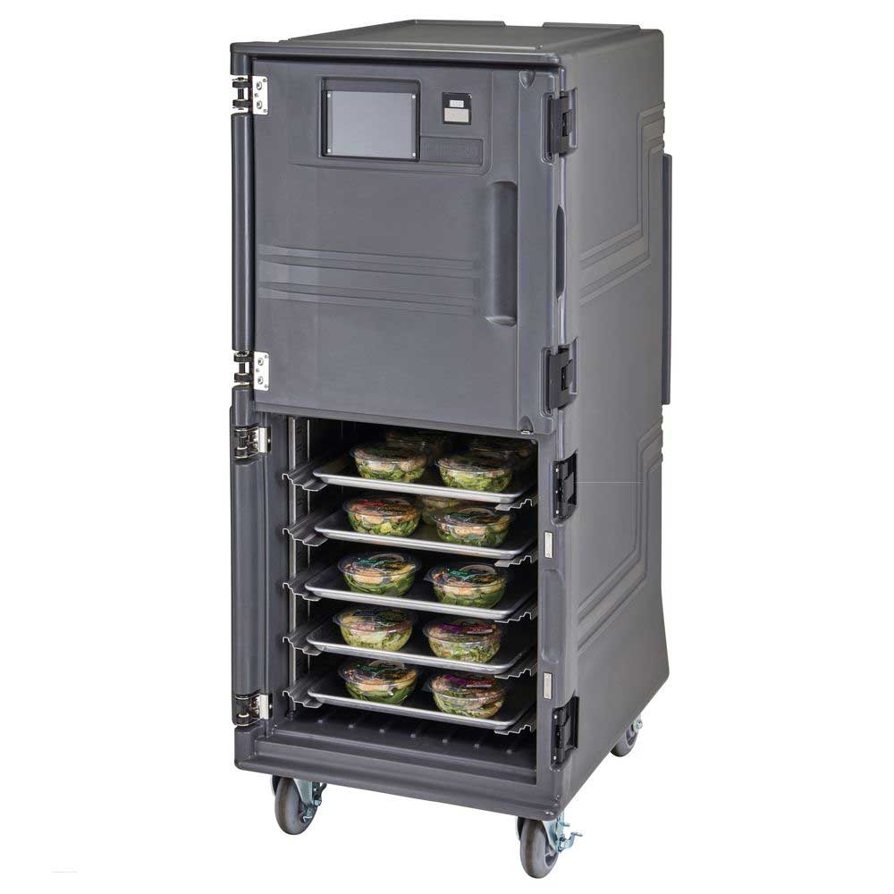 Cambro Pro Cart Ultra Charcoal Gray Tall 110 Volt Electric Hot/Cold Food Holding and Transport Cabinet, 28 x 36 1/2 x 66 inch