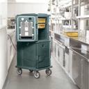 Cambro H Series 220 Volt Electric Insulated Granite Green 2 Compartment Ultra Camcart with Heated Top Door Only, 20 1⁄2 x 27 1⁄8 x 54 inch