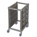 Cambro Camshelving Half Size Brushed Graphite Ultimate Sheet Pan Rack with 1.5 inch Rail Spacing and Plastic Caster, 33.37 x 25.44 x 41.63 inch