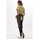 Chef Works Black Manhattan Bib Apron, 34 inch Long x 30 inch Wide