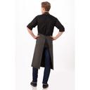Chef Works Pewter Dorset Chefs Bib Apron, 40 inch Long x 39 inch Wide