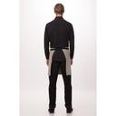Chef Works Black Portland Half Bistro Apron, 19 inch Long x 31 inch Wide
