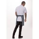 Chef Works Indigo Blue Portland Half Bistro Apron, 19 inch Long x 31 inch Wide