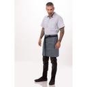 Chef Works Indigo Blue Portland Half Bistro Apron, 19 inch Long x 31 inch Wide