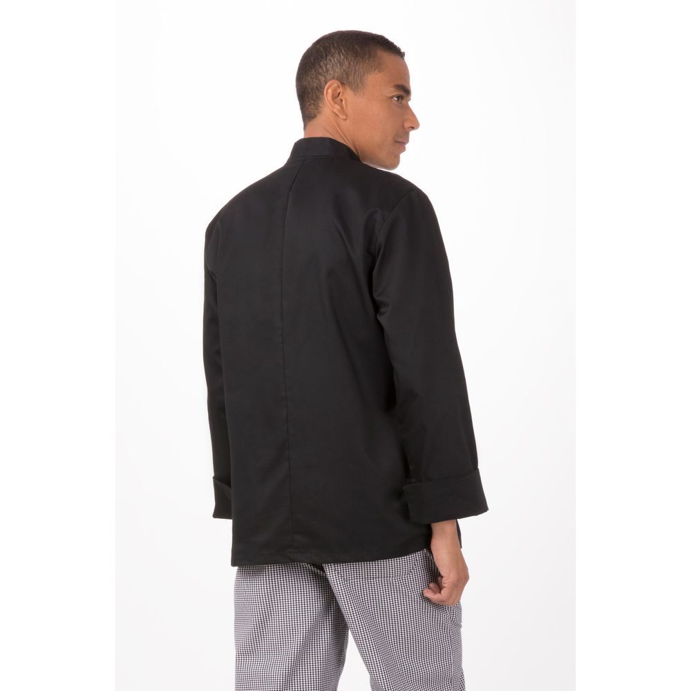 Chef Works Black Small Classic Fit Bastille Chef Coat For Unisex