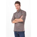 Chef Works Graphite Grey Small Modern Fit Hartford Chef Coat for Men