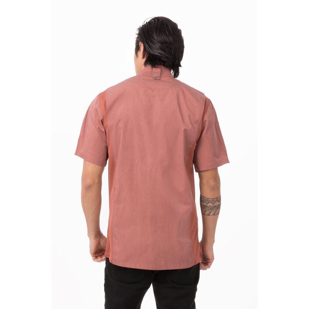 Chef Works Brick Small Modern Fit Springfield Chef Coat for Men
