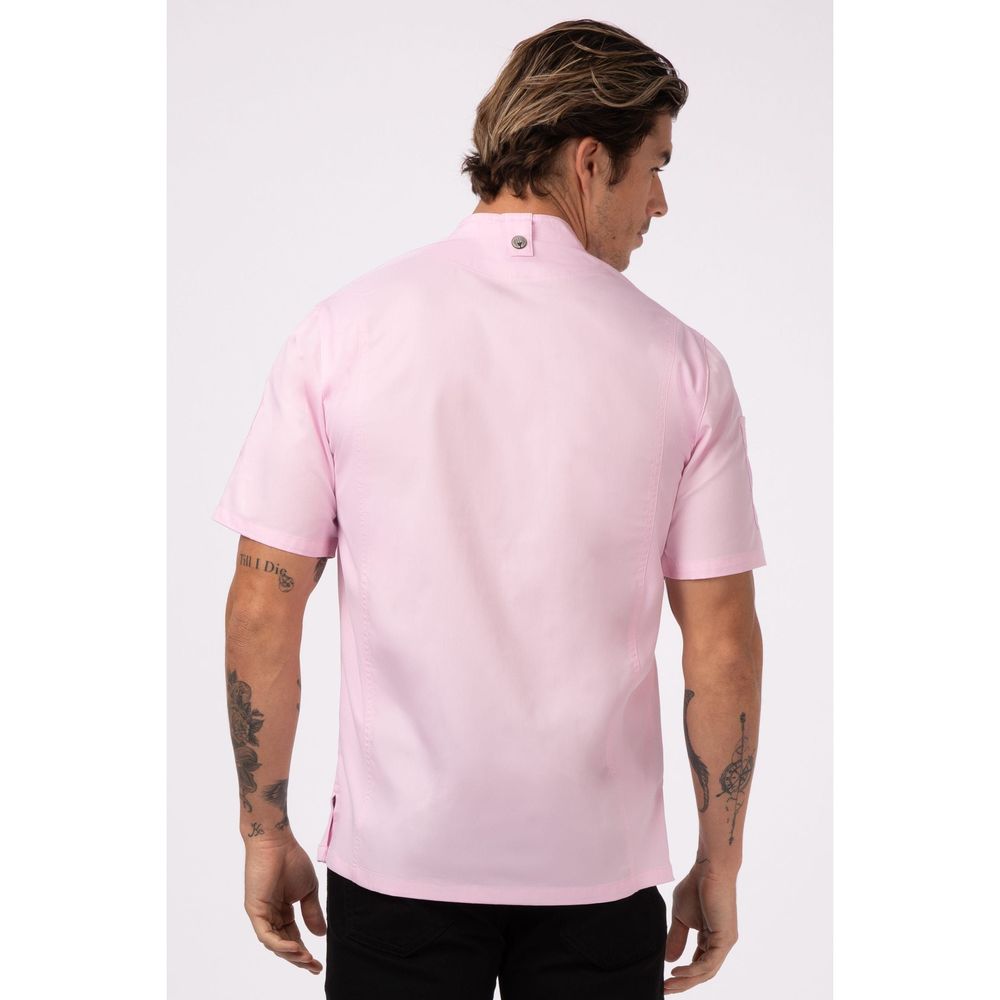 Chef Works Pink 2XL Modern Fit Springfield Chef Coat for Men
