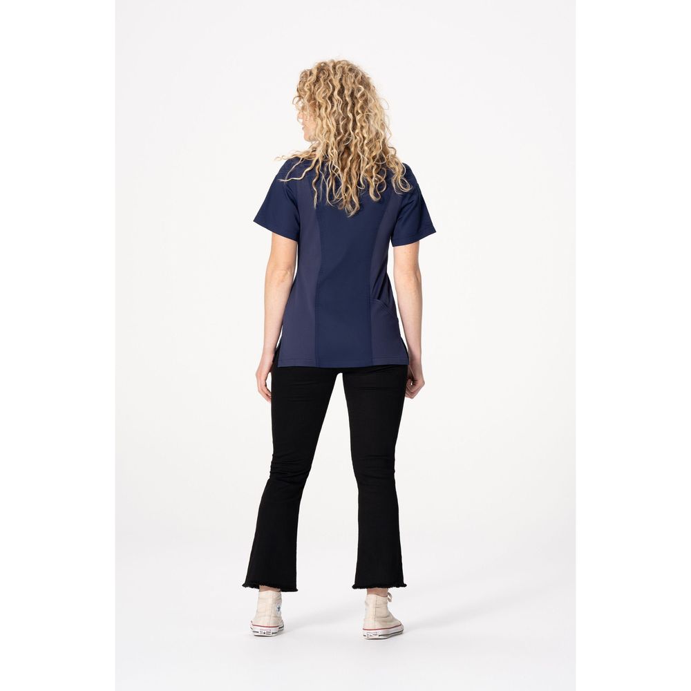 Chef Works Navy Small Modern Fit Springfield Chef Coat for Women