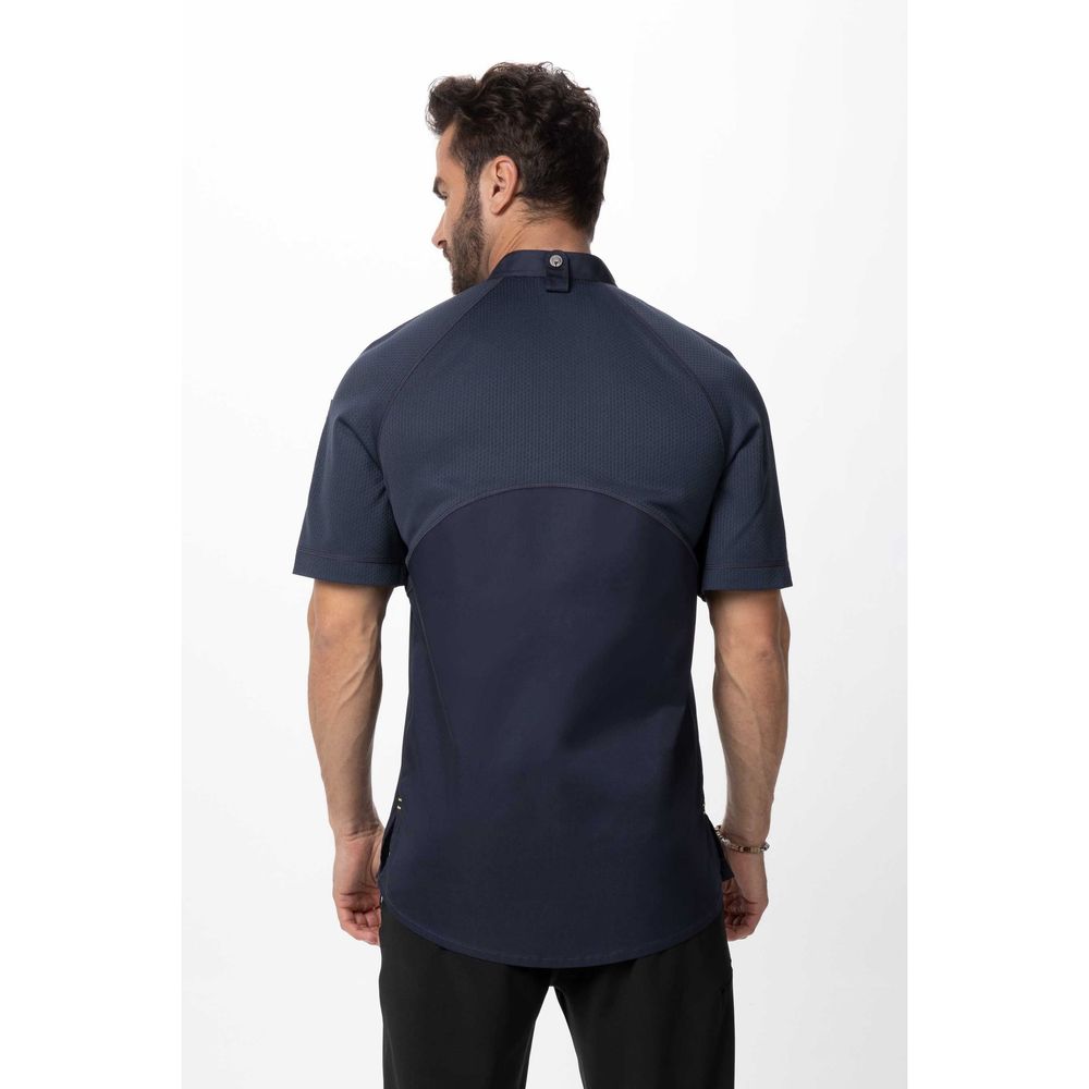 Chef Works Grey Large Modern Fit Varkala Chef Coat for Men